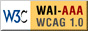 Abre nueva ventana: Logo de conformidad con el Nivel Triple-A, de las Directrices de Accesibilidad para el Contenido Web 1.0 del W3C-WAI